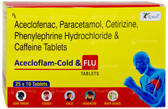 Acecloflam Cold & Flu Tablet 10